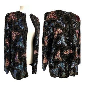 Vintage Beaded & Sequined Trophy Jacket